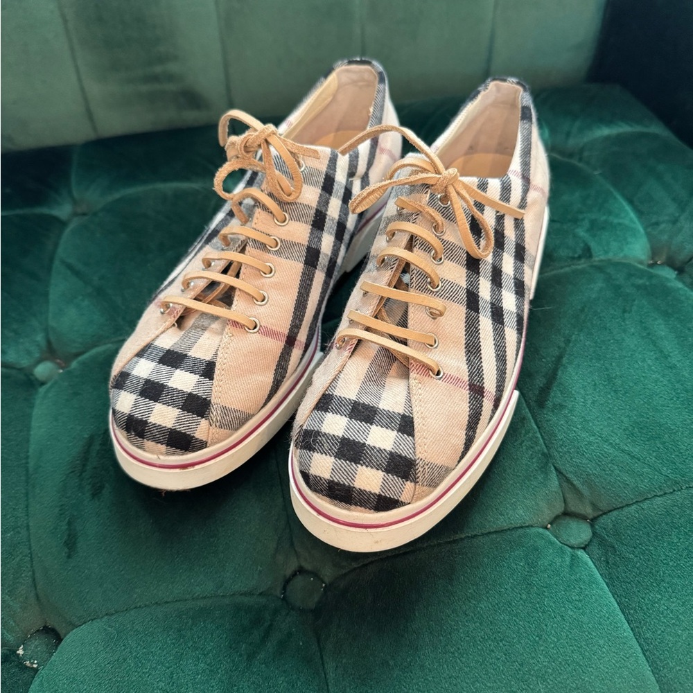 Burberry Sneakers with Classic Check Pattern